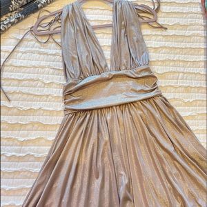 Shimmer Silver Mini Dress Formal Cocktail Dress